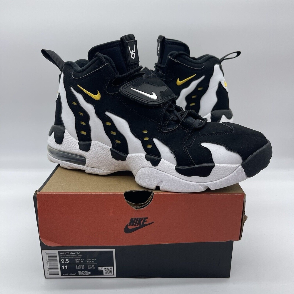 Nike HM8249-001 Air‎ DT Max 96 Men's Size 9.5 Sneakers Black White 2024 Shoes